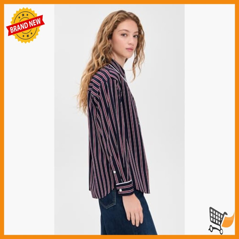 Long Sleeve Button Down Shirt With Patch Pocket A… - image 4